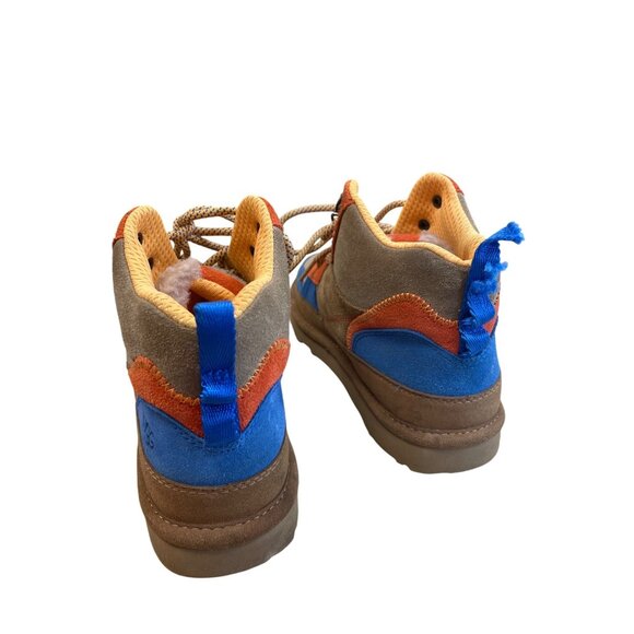 Ugg Highland Hi Boys Colorblock Leather Ankle Boots Size 5 SKU 8409 - Picture 6 of 14